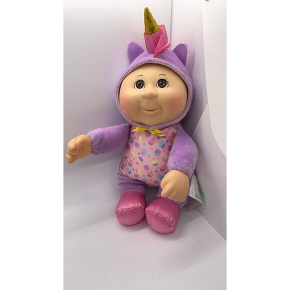 Cabbage Patch Kids Cutie Purple Unicorn 10”Plush Fantasy Friends Collection Baby - Picture 1 of 5